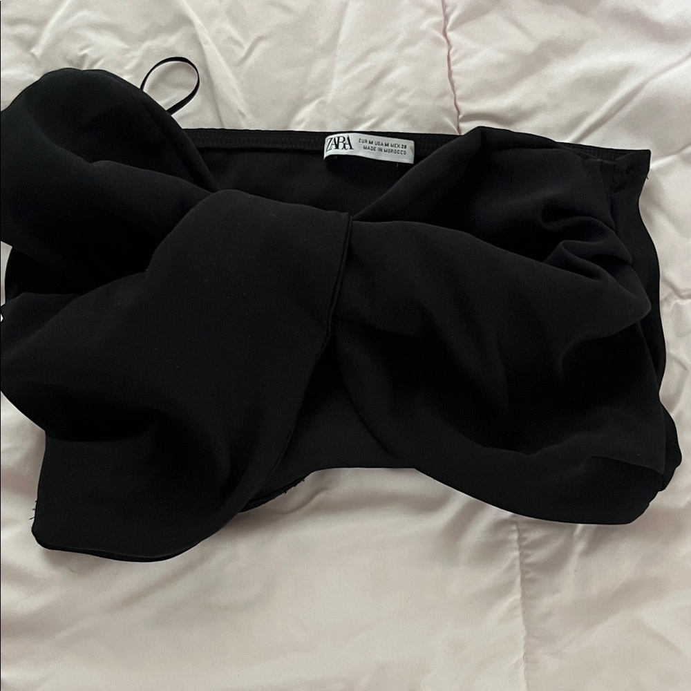 Black Bow Tube Top